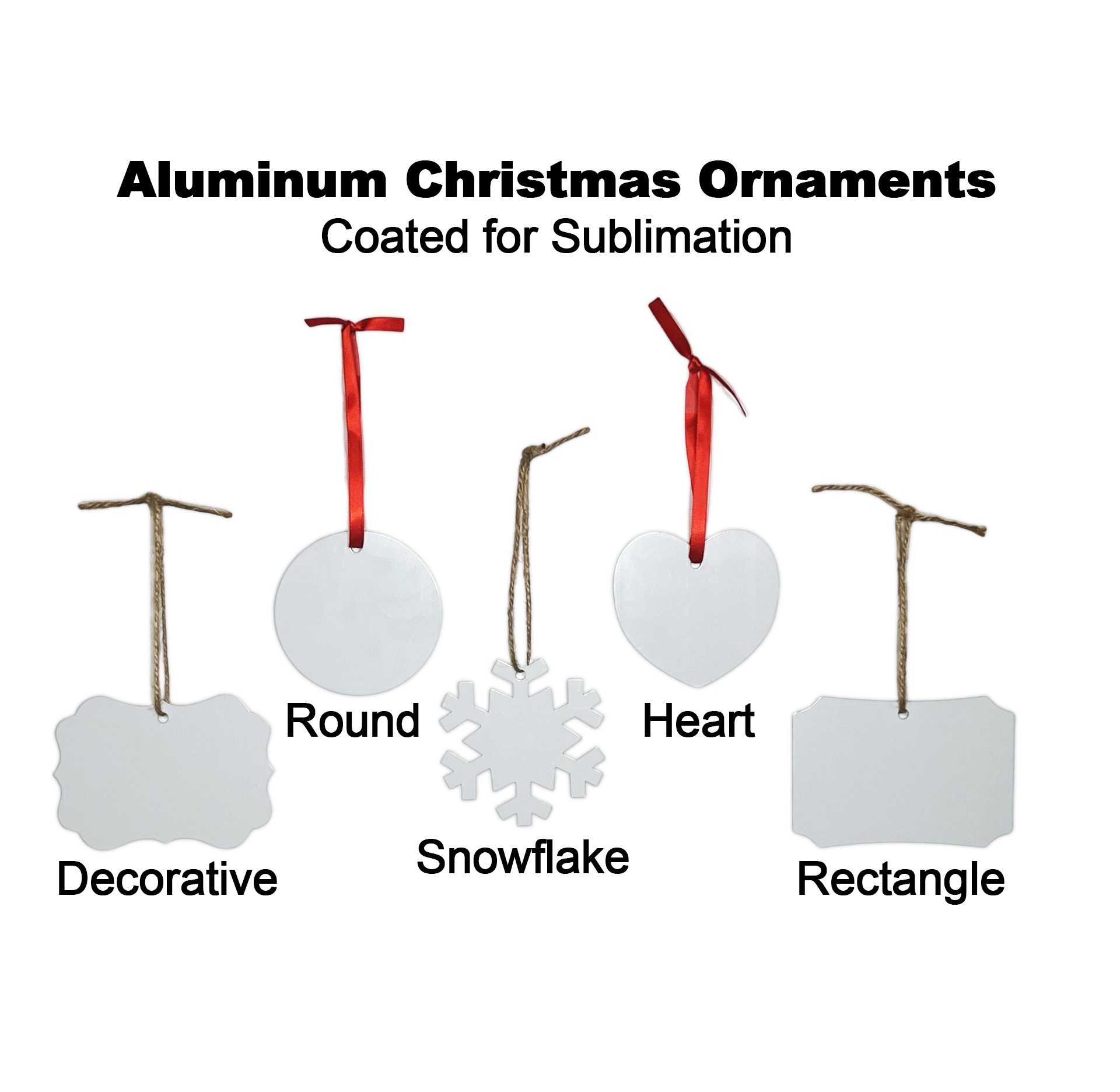 Aluminum Sublimation Ornaments - Multiple Shapes – OneStopSubShop