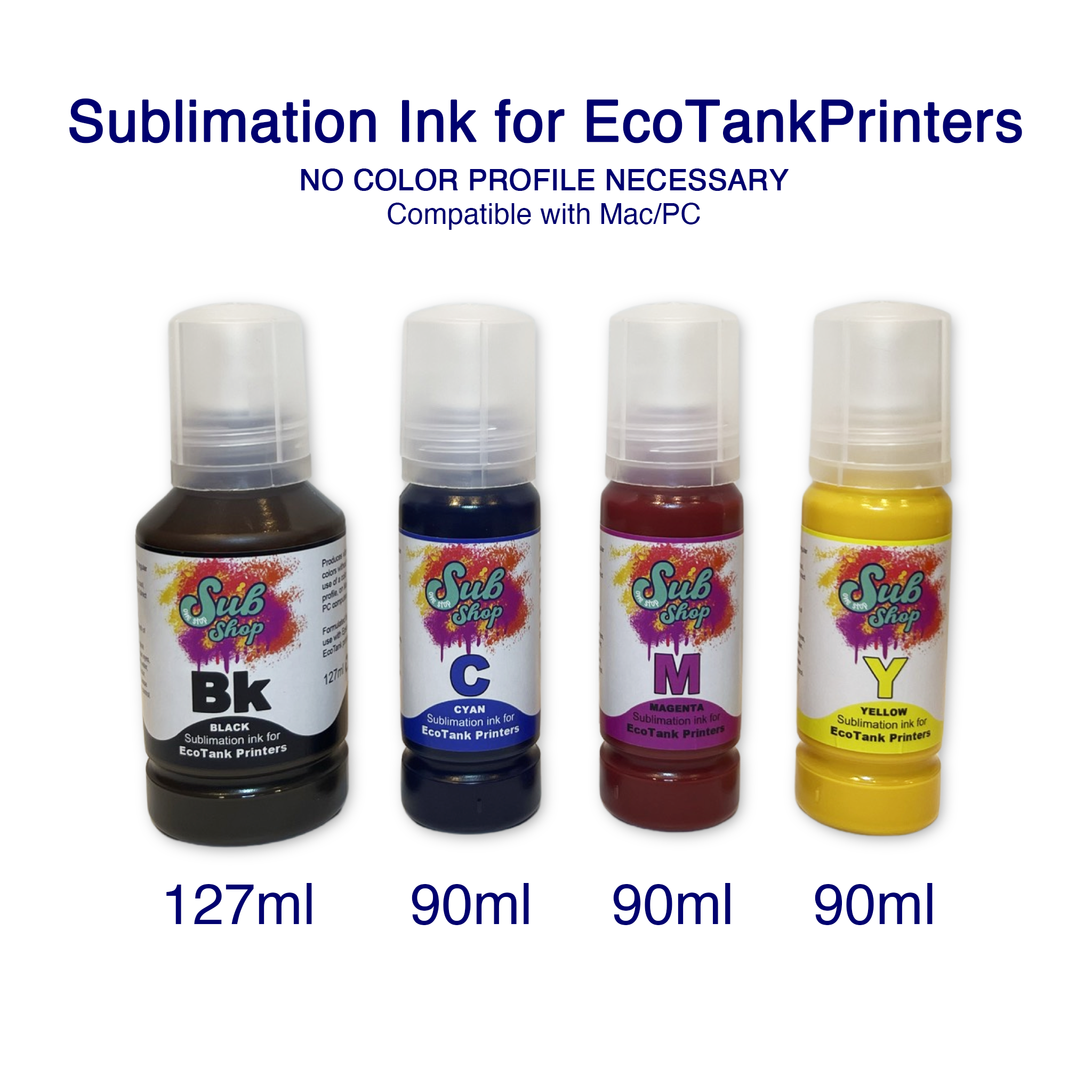 One Stop Sublimation Ink for EcoTank Printers - 4 Pack – OneStopSubShop